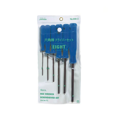 پیچ گوشتی آلنی شش گوش ایت (Eight) مدل 3-006 مجموعه 6 عددی