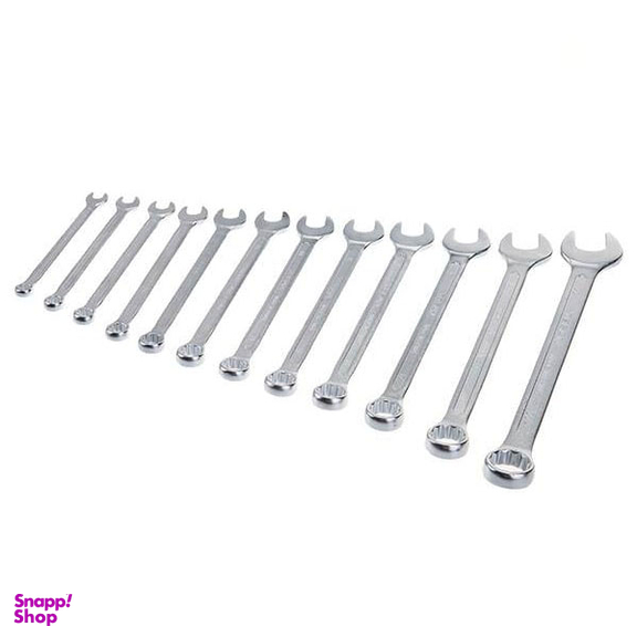 آچار یک سر تخت یک سر رینگ توسن (Tosan) مدل T101-S12 مجموعه 12 عددی