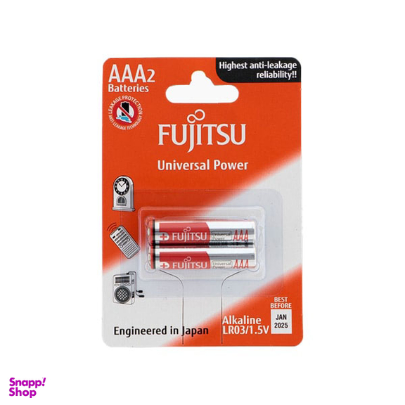 باتری نیم قلمی آلکالاین فوجیتسو (Fujitsu) مدل FUJ-0315-2 بسته 2 عددی