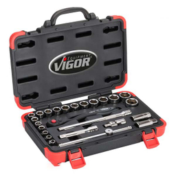 جعبه بکس 1.2 اینچ ویگور (Vigor) مدل V2460N مجموعه 25 عددی