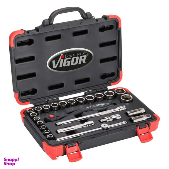 جعبه بکس 1.2 اینچ ویگور (Vigor) مدل V2460N مجموعه 25 عددی