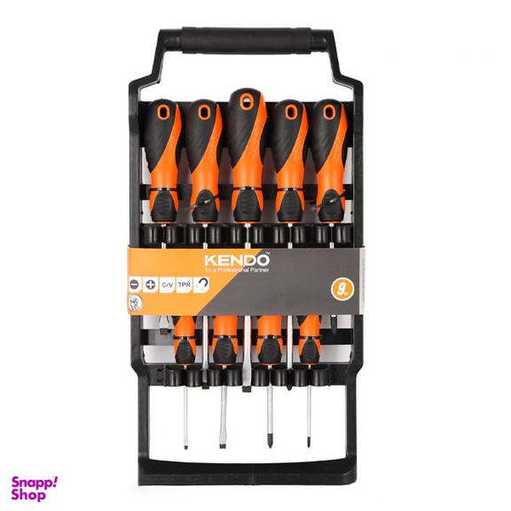 پیچ گوشتی کندو (Kendo) مدل 20214 مجموعه 9 عددی