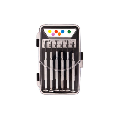 پیچ گوشتی ساعتی دو سو و چهارسو لایت (Light) مدل 1022 مجموعه 6 عددی