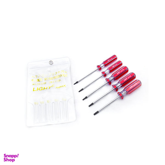 پیچ گوشتی ستاره ای لایت (Light) مدل TX-S500 مجموعه 5 عددی