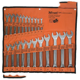 آچار یک سر تخت یک سر رینگ تراست (Trust) مدل C-22PCS-SET مجموعه 22 عددی