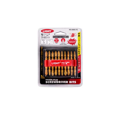 نوک پیچ گوشتی دوسر چهار سو لایت (Light) مدل TC-8065 مجموعه 10 عددی