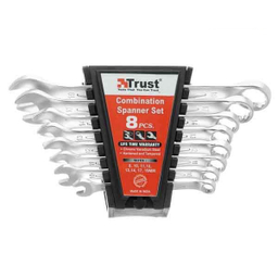 آچار یک سر رینگ یک سر تخت تراست (Trust) مدل C-8PCS-SET-P مجموعه 8 عددی