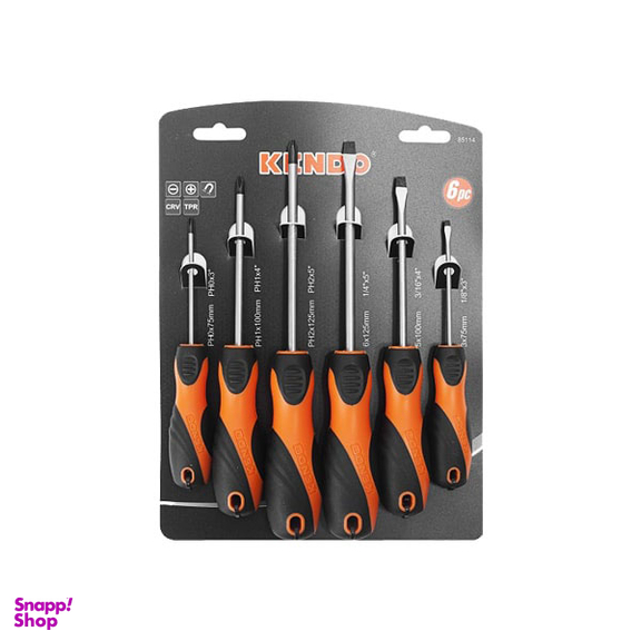 پیچ گوشتی کندو (Kendo) مدل 85114 مجموعه 6 عددی