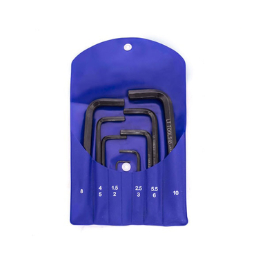 آچار آلن شش گوش کوتاه لایت (Light) مدل PS1.5-10 مجموعه 10 عددی