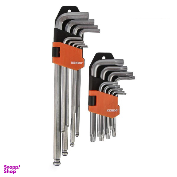 آچار آلن کارتی کندو (Kendo) مدل 20740 مجموعه 18 عددی