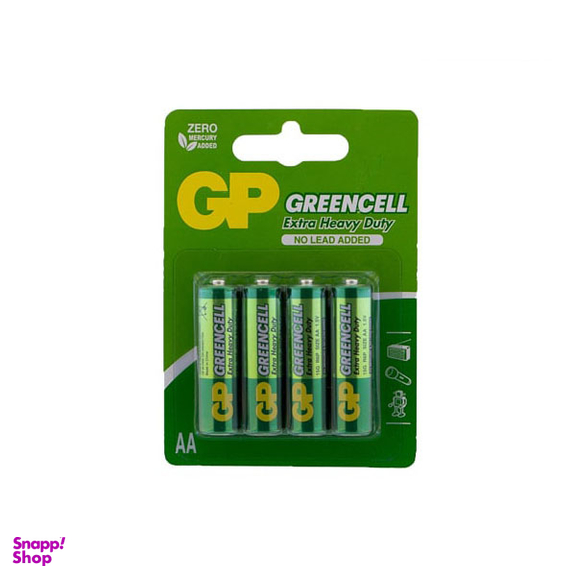 باتری قلمی AA جی پی (JP) مدل GP15G بسته 4 عددی