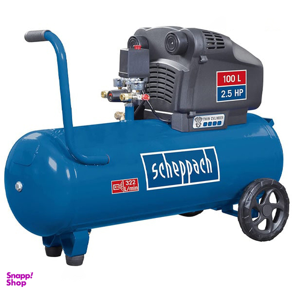کمپرسور باد دو سیلندر شپخ (Scheppach) مدل HC104DC حجم 100 لیتر