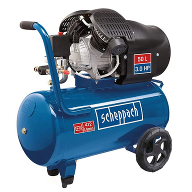 کمپرسور باد دو سیلندر شپخ (Scheppach) مدل HC52DC حجم 50 لیتر