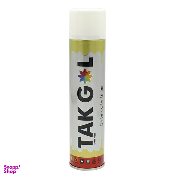 اسپری رنگ تک گل (Takgol) مدل HP15 رنگ سفید حجم 300 میلی لیتر