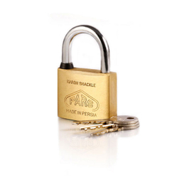 قفل آویز برنجی گرده ماهی دو زبانه پارس (Pars) مدل P01-50