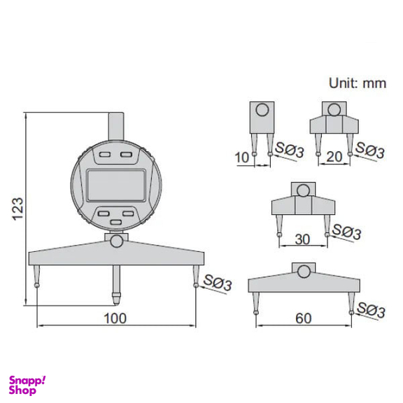 شعاع سنج دیجیتال اینسایز (Insize) مدل 2183