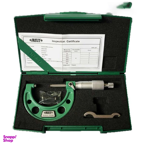 میکرومتر خارج سنج اینسایز (Insize) مدل 50-3203 سایز 50-25 میلی متر