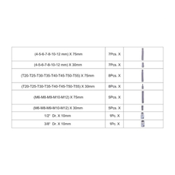 پیچ گوشتی بیت آلنی و ستاره ای دسته بکس هزبرن (Hezburn) مدل 114042 مجموعه 42 عددی