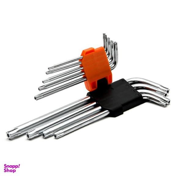 آچار آلن ستاره ای کارتی بلند کندو (Kendo) مدل KE-20742 مجموعه 9 عددی