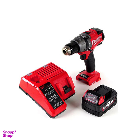 دریل شارژی چکشی براشلس میلواکی مدل M18ONEPD-402X باتری لیتیوم 18 ولت