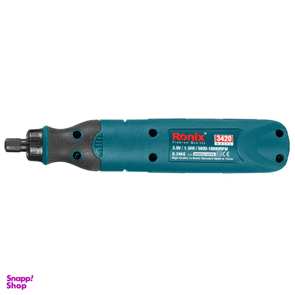 فرز مینیاتوری شارژی رونیکس (Ronix) مدل 3420 مجموعه 122 عددی