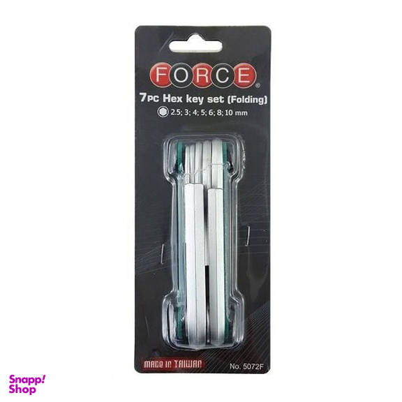 آچار آلن شش گوش چاقویی فورس (Force) مدل 5072F مجموعه 7 عددی