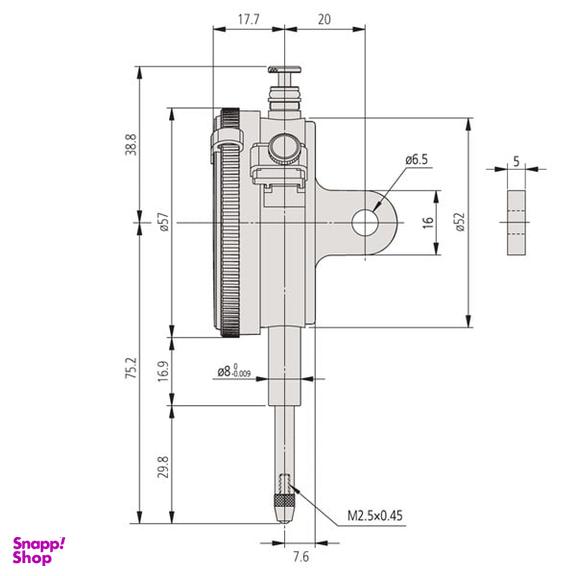 ساعت اندیکاتور میتوتویو (Mitutoyo) مدل 2050S