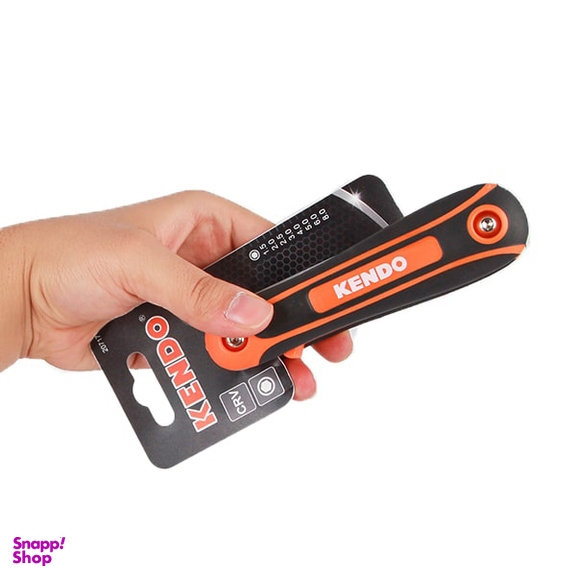 آچار آلن شش گوش چاقویی کندو (Kendo) مدل 20717 مجموعه 8 عددی