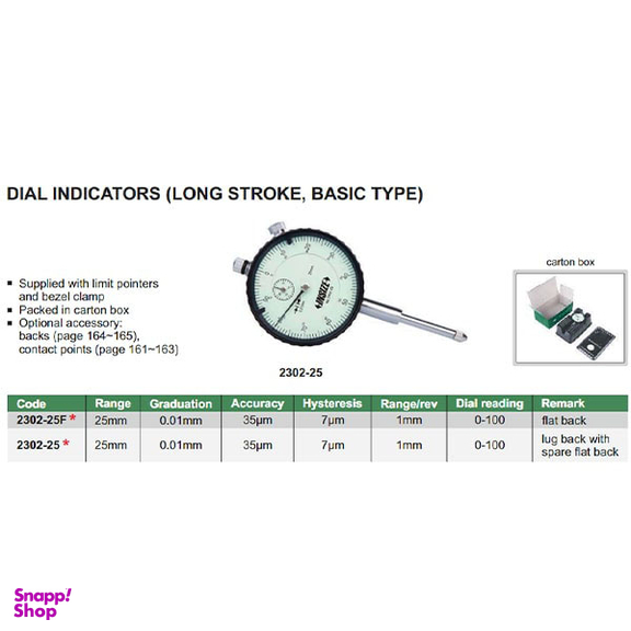 ساعت اندیکاتور اینسایز (Insize) مدل 25-2302