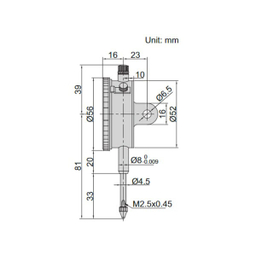 ساعت اندیکاتور اینسایز (Insize) مدل 25-2302