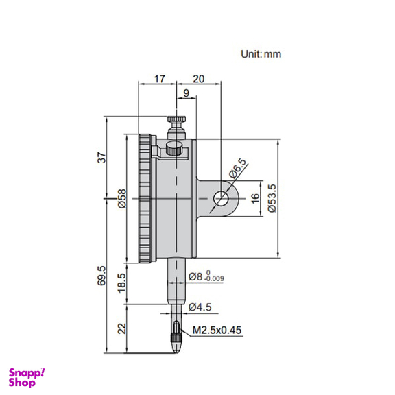 ساعت اندیکاتور اینسایز (Insize) مدل 10-2301