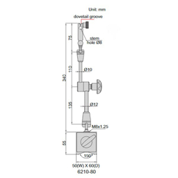 پایه ساعت اندیکاتور مگنتی اینسایز (Insize) مدل 80-6210