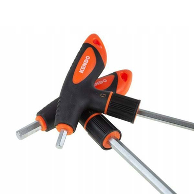 آچار آلن شش گوش دسته T فوق بلند کندو (Kendo) مدل 20779 مجموعه 5 عددی