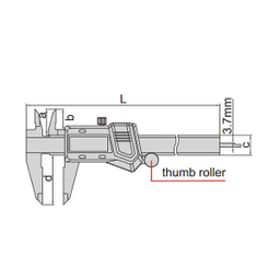 کولیس دیجیتال اینسایز (Insize) مدل 150-1114 سایز 15 سانتی متر