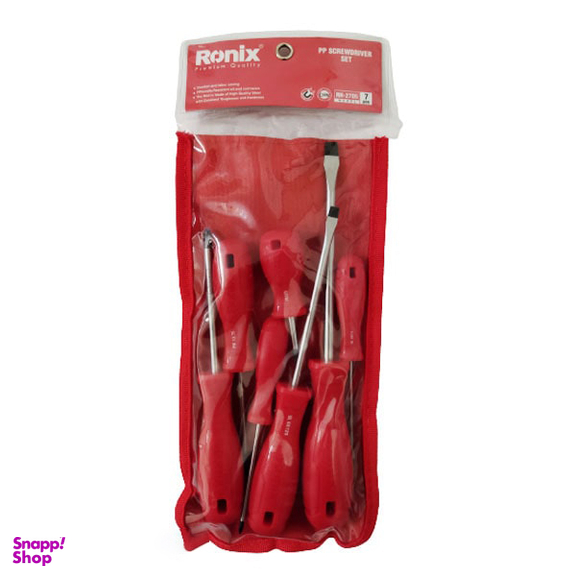 پیچ گوشتی دوسو و چهارسو رونیکس (Ronix) مدل RH-2705 مجموعه 7 عددی