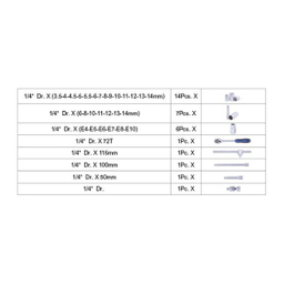 جعبه بکس 1.4 اینچ هزبرن (Hezburn) مدل 1225232 مجموعه 32 عددی