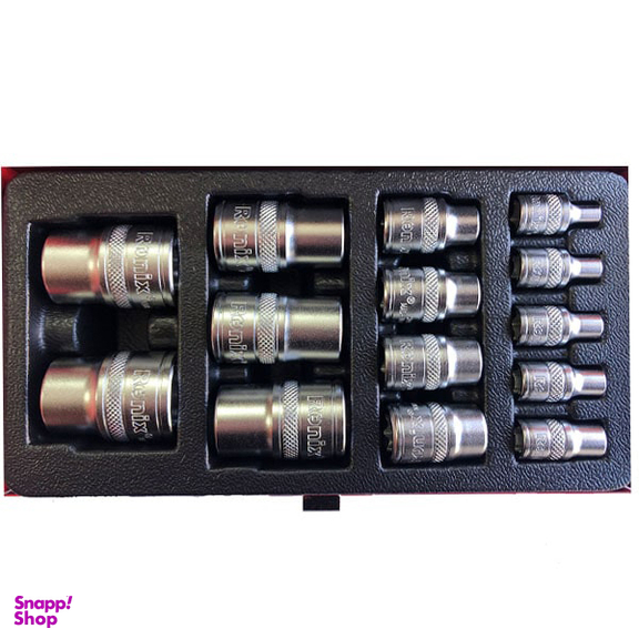 جعبه بکس ترکیبی E ستاره ای رونیکس (Ronix) مدل RH-2695 مجموعه 14 عددی