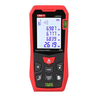 متر لیزری یونیتی (UNIT) مدل LM50A سایز 50 متر