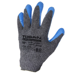 دستکش ایمنی نخی لاتکس توسن (Tosan) مدل TDP-CL10N