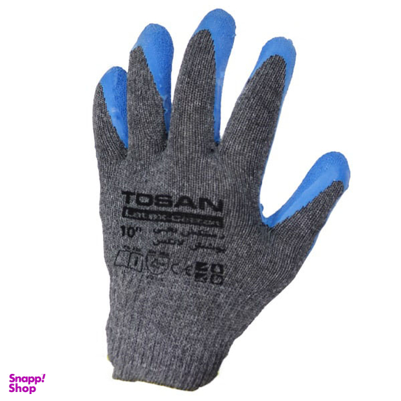 دستکش ایمنی نخی لاتکس توسن (Tosan) مدل TDP-CL10N