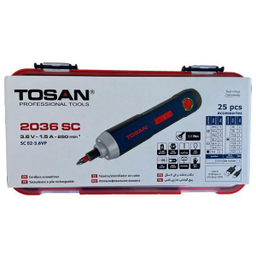 پیچ گوشتی شارژی 3.6 ولت توسن (Tosan) مدل 2036SC