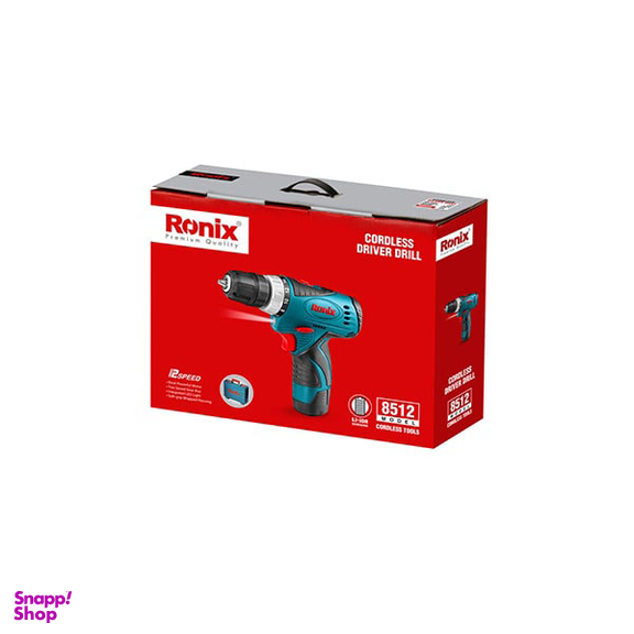 دریل شارژی رونیکس (Ronix) مدل 8512 باتری لیتیوم 12 ولت