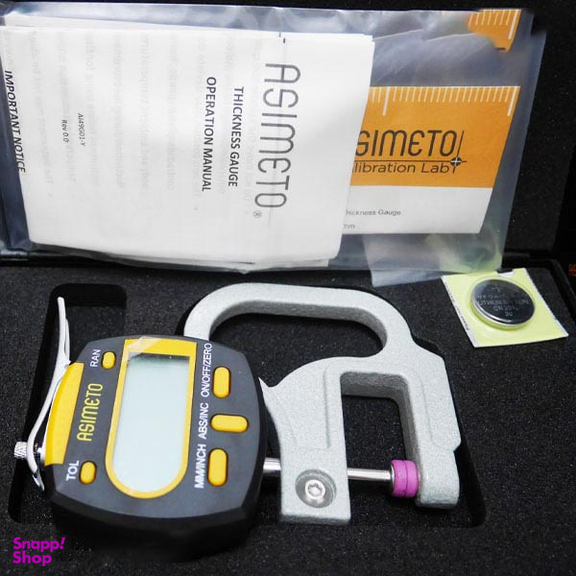 ضخامت سنج دیجیتال آسیمتو (Asimeto) مدل 3-01-495 دامنه اندازه گیری 10 - 0 میلی متر