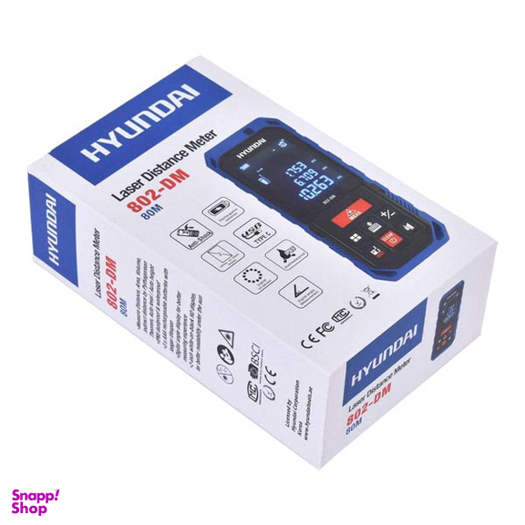 متر لیزری هیوندای (Hyundai) مدل DM-802 سایز 80 متر