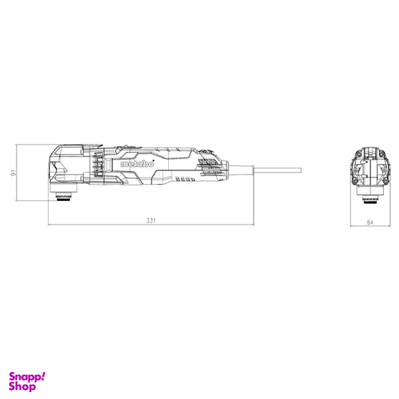فرز برش همه کاره متابو (Metabo) مدل MT 400 Q SET به همراه ست برش