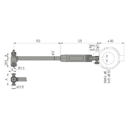 بور گیج 150 - 50 میلی متر میتوتویو (Mitutoyo) مدل 713-511 Mitutoyo