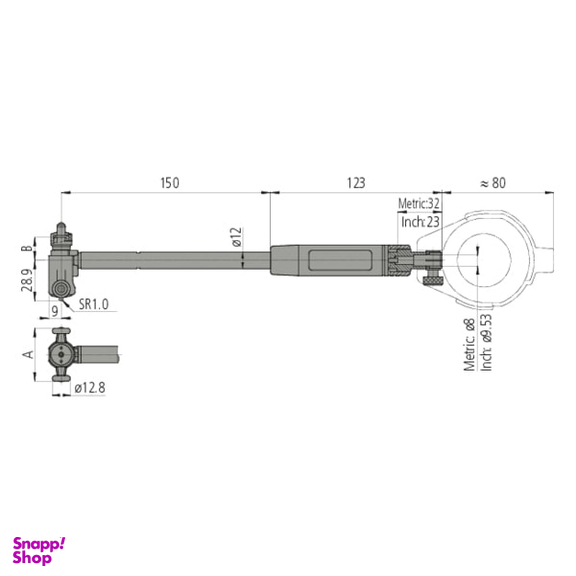 بور گیج 150 - 50 میلی متر میتوتویو (Mitutoyo) مدل 713-511 Mitutoyo