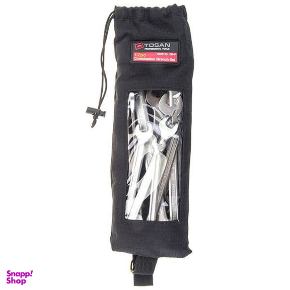 آچار یک سر تخت یک سر رینگ توسن (Tosan) مدل T101-S12 مجموعه 12 عددی