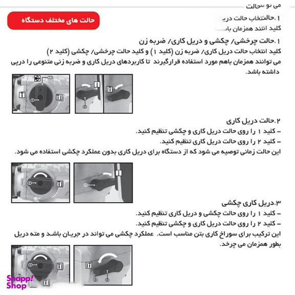 دریل بتن کن آروا (Arva) مدل 5214