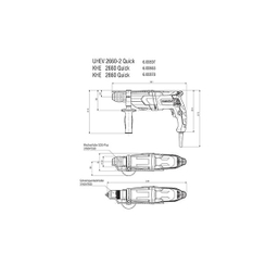 دریل بتن کن متابو (Metabo) مدل UHE2660-2Quick